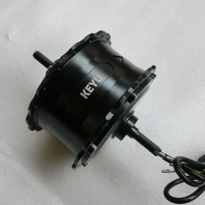 

36V 48V 500W High Speed Brushless Gear Hub Motor Fatbike Motor Front Wheel Drive KEYU