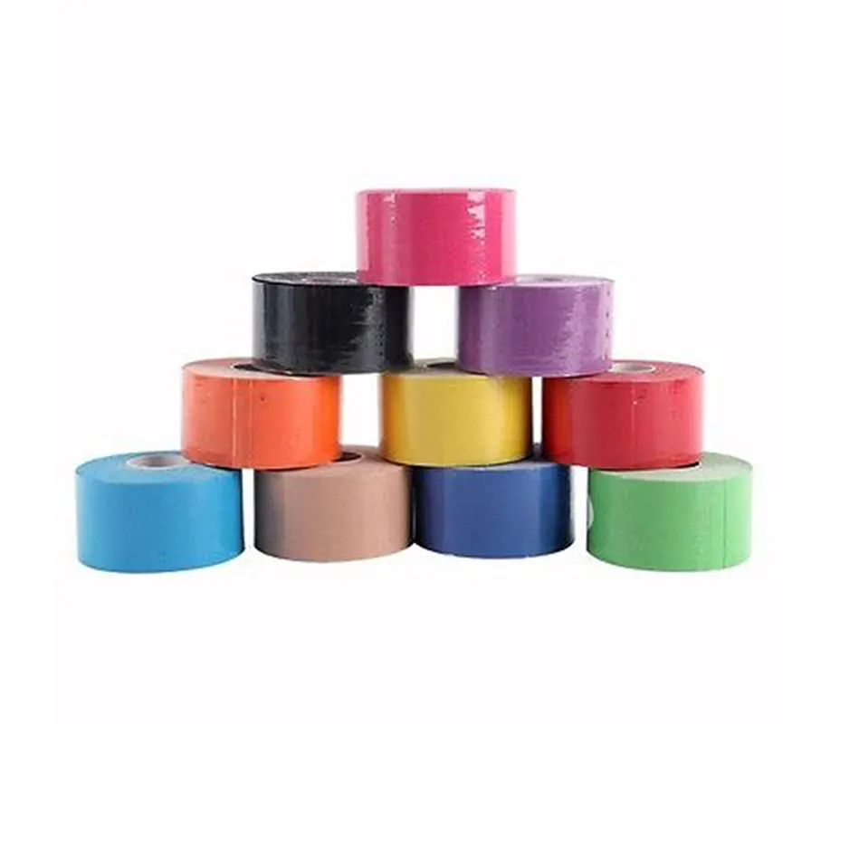 Wholesale Sports Elastic Cotton Medical Glue Tape Roll Muscle Strain Injury Support Weight Lifting Body Building Fitness Tool