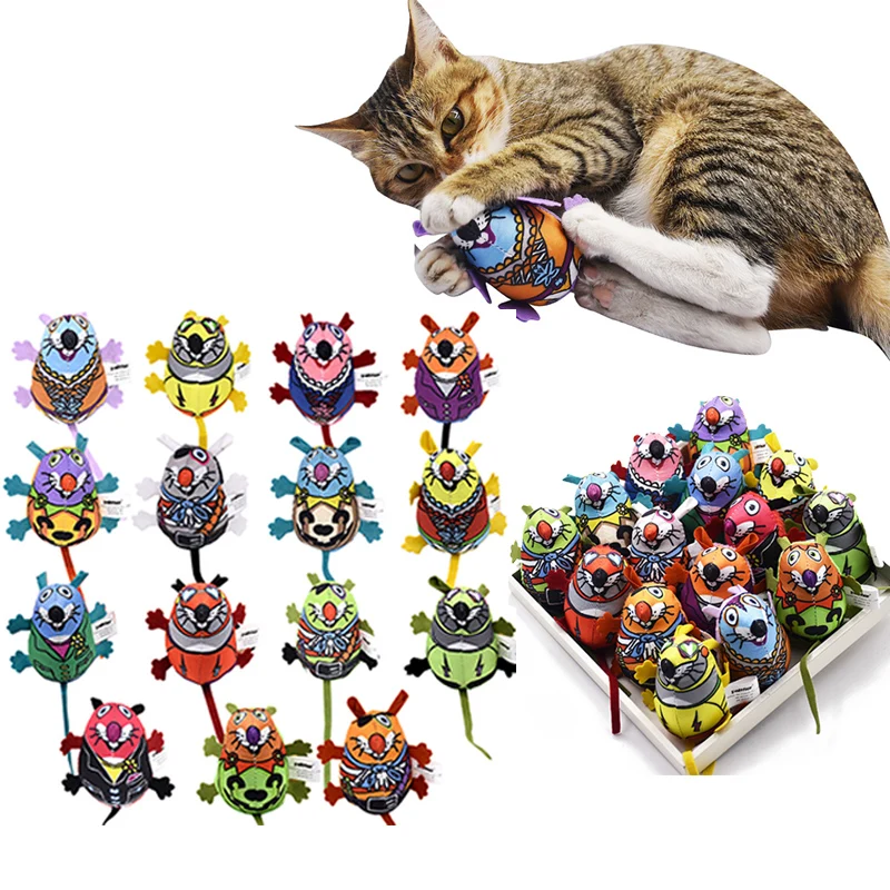1pcs Cat Supplies Cat Toys Interactive Inner Catnip And Bell Long Tail Mouse Playing Toys For Cats Kitten Pet Supplies Product