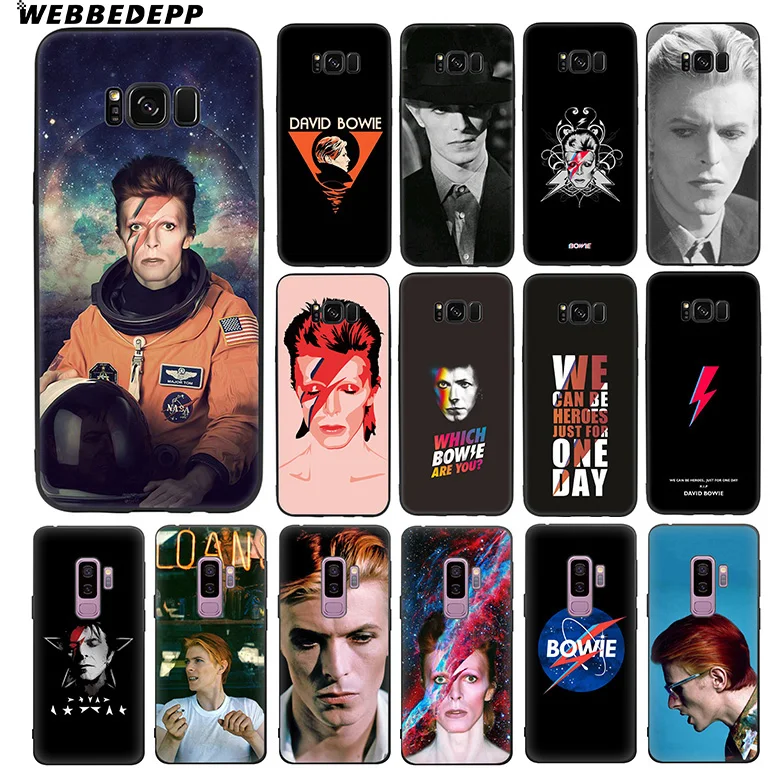 WEBBEDEPP David Bowie Singer Rock Мягкий ТПУ силиконовый чехол для Samsung Galaxy S10 S10e S9 S8 Plus S7 S6 Edge &amp J6
