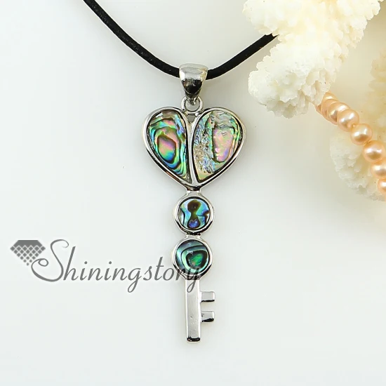 

key yellow rainbow abalone seashell mother of pearl oyster sea shell pendants for necklaces 2013 handmade jewelry