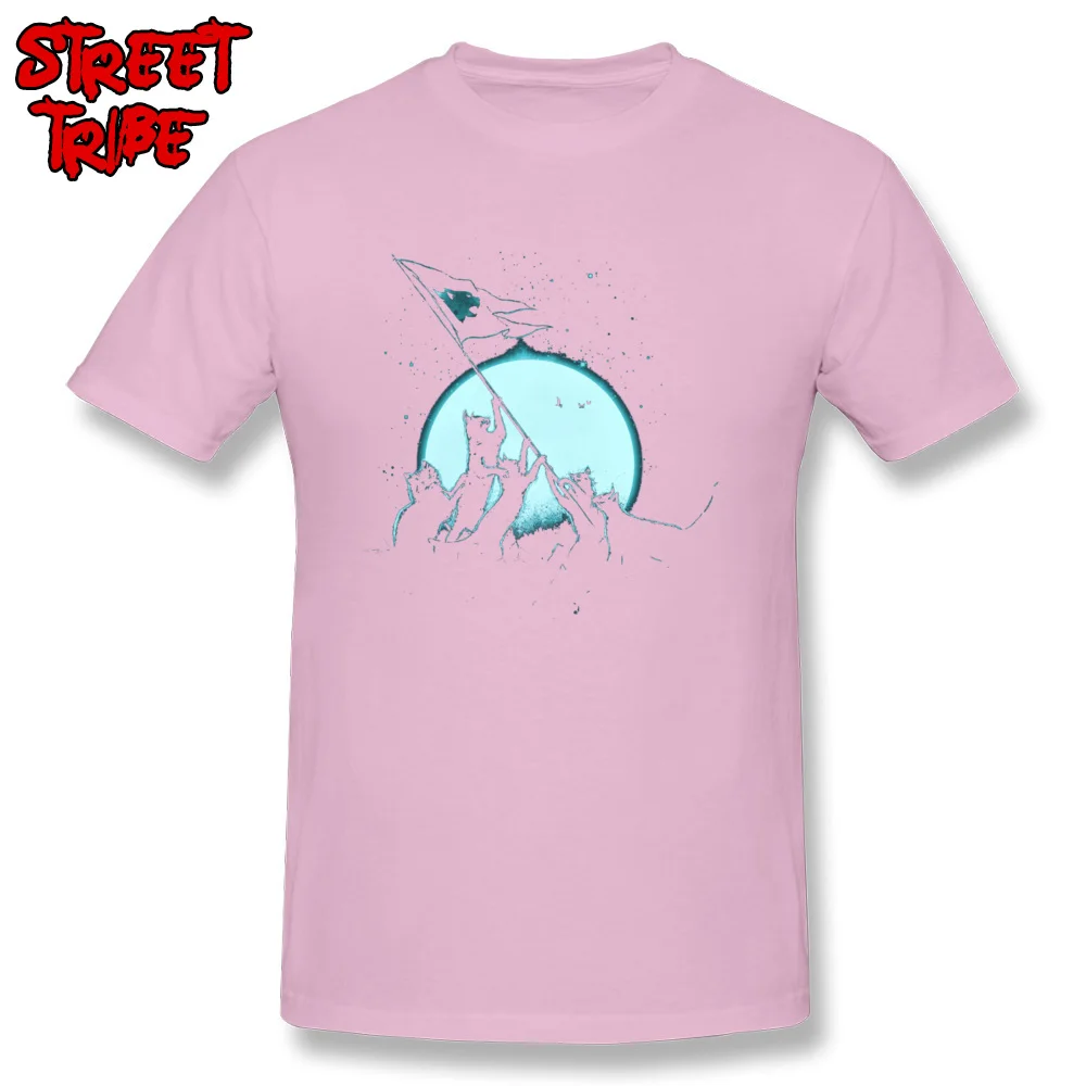 Geek Freedom Cats 11990 Men T Shirts New Arrival Summer Short Sleeve O Neck 100% Cotton Tops Shirts Party Tee-Shirt Freedom Cats 11990 pink
