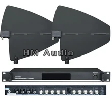 UA945 4 Channel Antenna Distributor 500-950MHz Frequency For Wireless Microphone extend 400Meters Directional Antenna