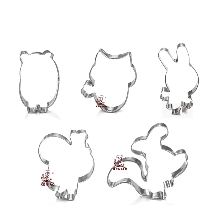 animal stainless steel cookie cutter set metal cooking tools A344 348