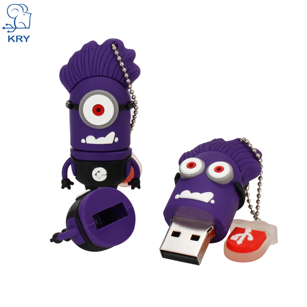 usb флеш-накопитель 2,0 Забавный милый маленький желтый человек карта памяти 4 ГБ 8 ГБ 16 ГБ 32 ГБ 64 ГБ флеш-накопитель 128 ГБ флеш-накопитель