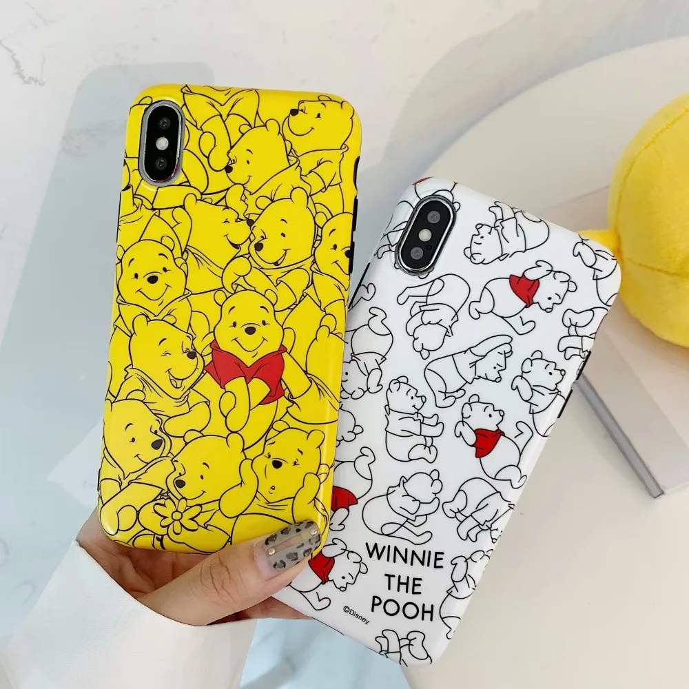 Cute Cartoon Bear Phone Case For iPhone X XS XSMax XR Silicone Animal Soft Tpu Cases 6 6S 7 8 Plus Back Cover |