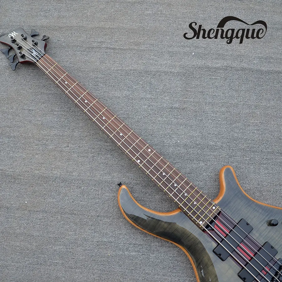 custom-shop-5-strings-Mayones-electric-bass-guitar-6