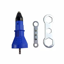 Электрическая головка конверсии клепальных головок адаптер мини-заклепка подходящий рабочий электрический удлинитель сверла для клепальщика