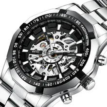 High-end Fashion Hollow Watches Men Steel Strap Watch Hollow Watch Automatic Movement Mechanical Watch ailang men s watch stainless steel flywheel automatic mechanical watch hollow multifunctional waterproof personality men s watch