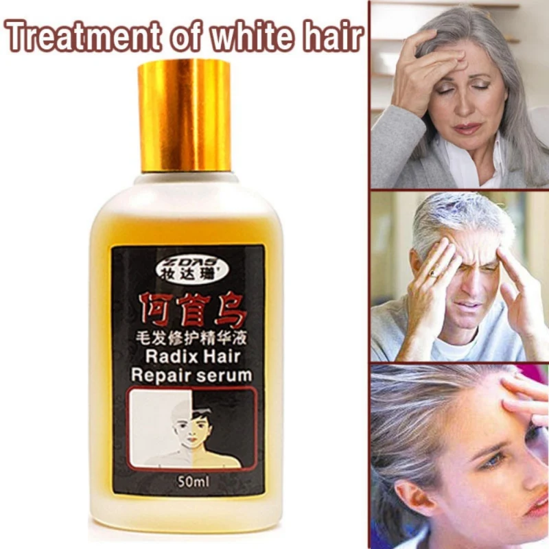 Polygonum Hair Growth Essence Dense Hair Loss Products Long Lasting Nourishing Hair Scalp Hair Growth
