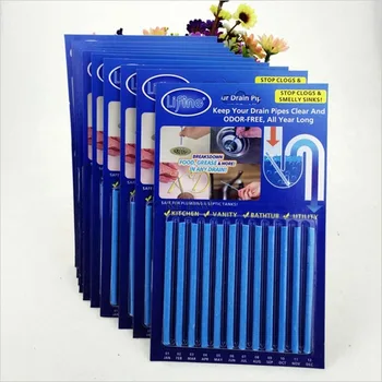 

12Pcs/set Sewer Cleaning Rod Sticks Sewage Decontamination Kitchen Toilet Bathtub Drain Cleaner Sewer Cleaning Rod