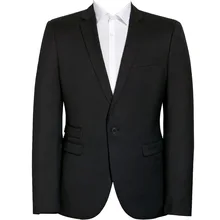 HCF by Air, Мужская 1 штука, 1 пуговица, плоский воротник, приталенная, Очаровательная классическая одежда, новые стильные мужские костюмы, пиджак, черный