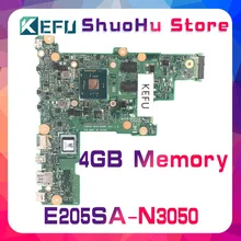 KEFU For ASUS E205SA E205S with N3530 4GMemory SSD 64GB laptop motherboard tested 100% work original mainboard