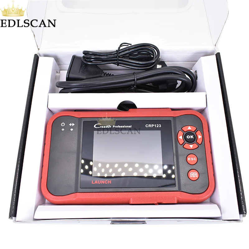 

EDLSCAN OBDII code reader LAUNCH Creader CRP123 for ENG/AT/ABS/SRS testing same function as LAUNCH CRP129 Creader VII+ VIII