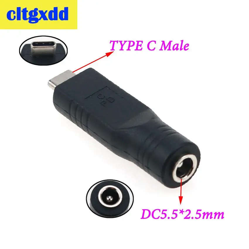 Usb type C Штекер 5 5x2 5/2 1 6 0*1 4 7 4*5 0 9*5 мм Женский адаптер питания постоянного тока для