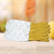 Овчины защитный Прихватки для мангала 1 пара из Прихватки для мангала с защитной рукава вентилируемые профессиональный анти пчела для пчеловодства пчеловод