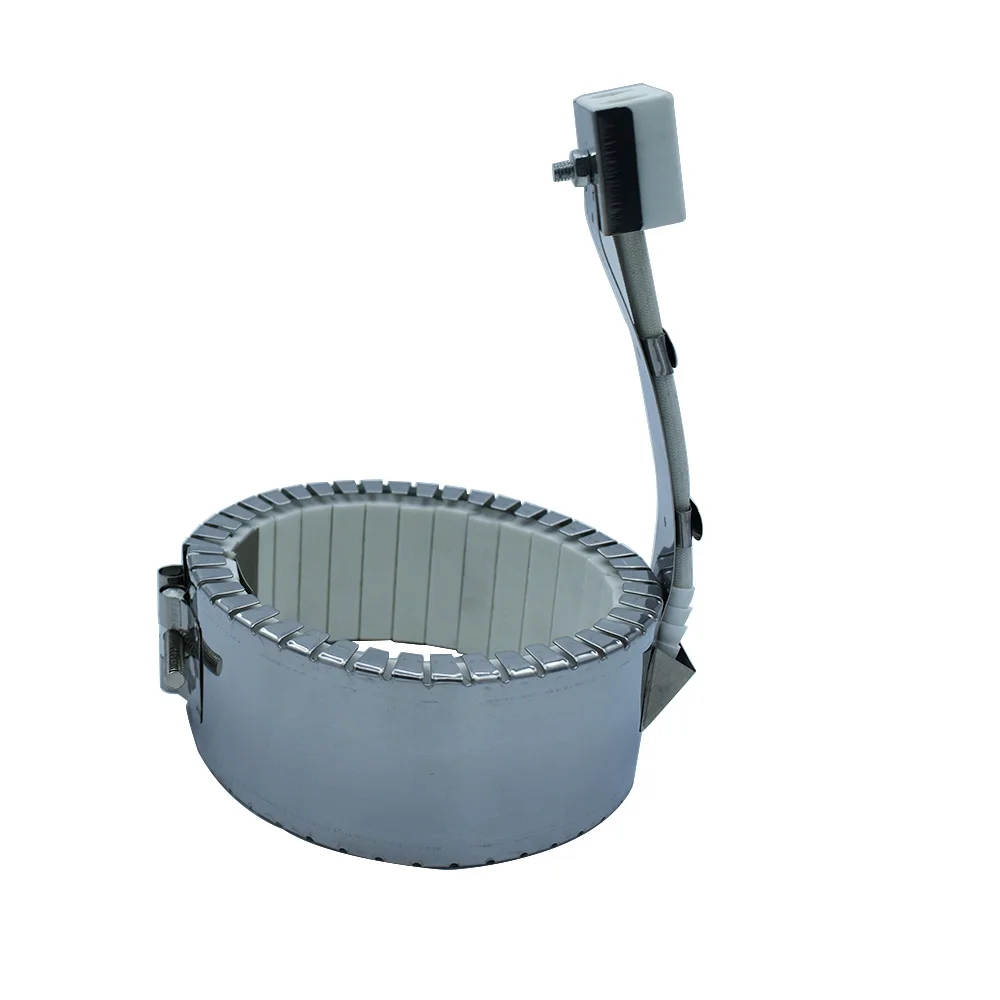 

110V/220V/380V 100x55mm Ceramic Band Heater 100mm Inside Diameter 55mm Height 860W Stainless Steel Electric Heating Element