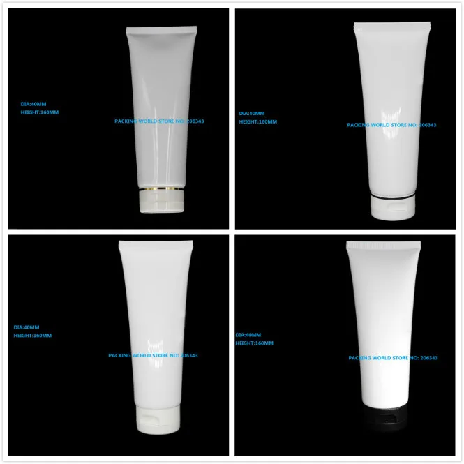 120 мл белая мягкая трубка для mildy wash/масло/дневной и ночной крем/вещество для маски/медицинский контейнер/пластиковая трубка косметическая упаковка