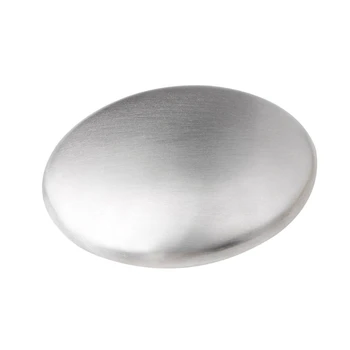 

Stainless Steel Oval Soap Hand Body Kitchen Pets Odor Remover Bar Tools Pro