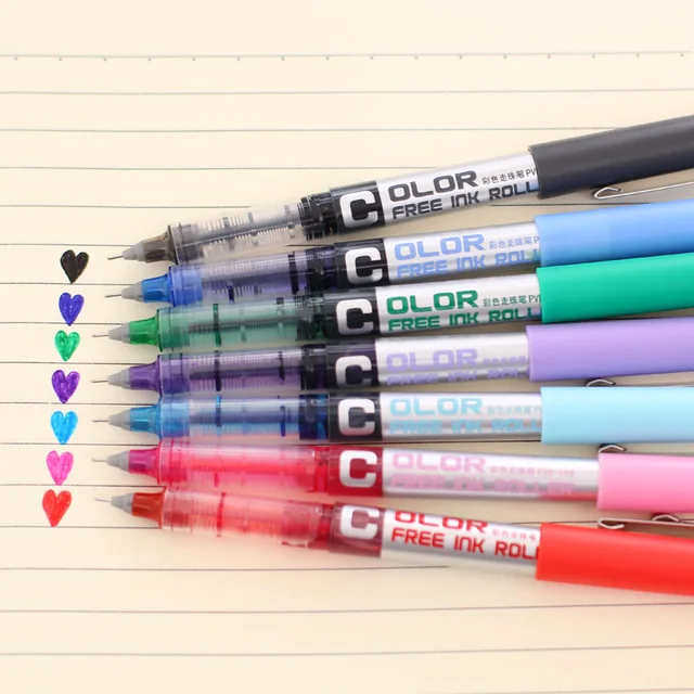 7 color Gel pen Free ink roller ballpoint pens signature High quality