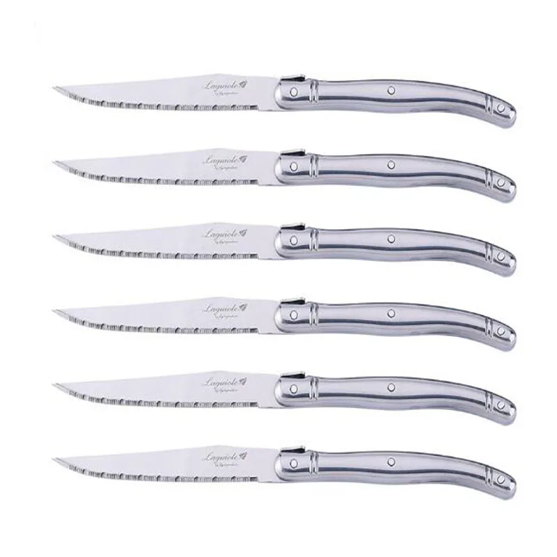 6 шт. столовые ножи из нержавеющей стали|laguiole steak knives|steak knivesdinner knife |