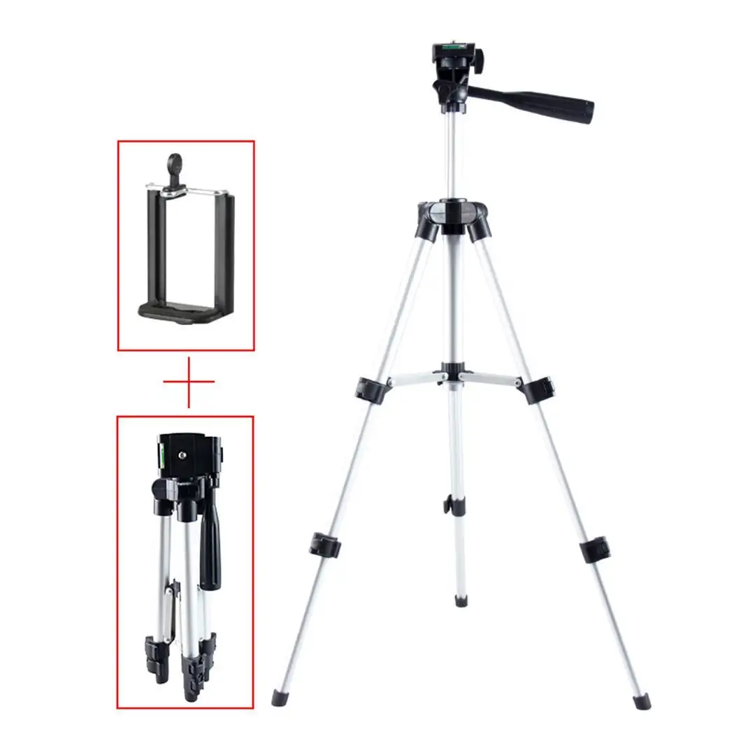 

Adjustable Tripod Phone Holder Extendable Camera Stand 360 Aluminium Alloy Mount