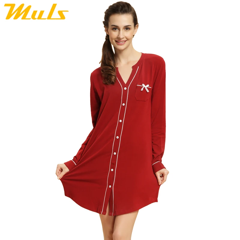 Nightshirt pattern fleece zipper robe fun knee sleep night shirt brand