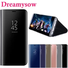 

For Xiaomi Redmi Note 4 5 4X 5A 5 Plus Flip case For Xiaomi mi6 5X 6X A1 A2 Clear Mirror Effect Smart View Flip Stand Case Cover