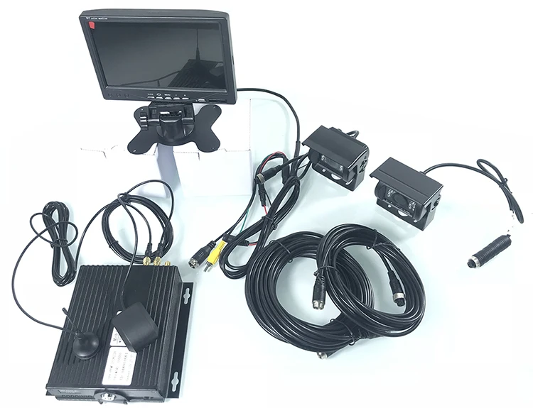 Real-tempo de Upload Larga da Tensão Gps de Vigilância Cartão Dupla Vídeo Remoto Caminhão Engenharia Suíte Track Monitor Motorista H264 sd 3g 15 Automóveis e motos