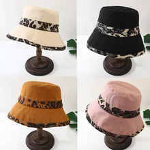 MUQGEW дамы Для женщин Горячие Стиль Повседневное Leopard широкополый флоппи Складная Leopard свободные милые летнее солнце модная пляжная шляпа