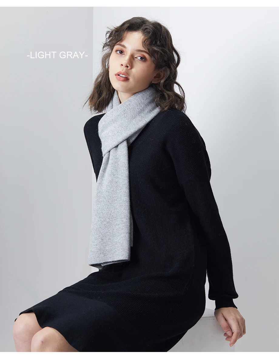 Women Scarf Wool Knitting Warm Scarves Winter Long Shawl Cashmere Autumn 2018 New Brand Solid Thicken Shawl Cachecol For Female (15)