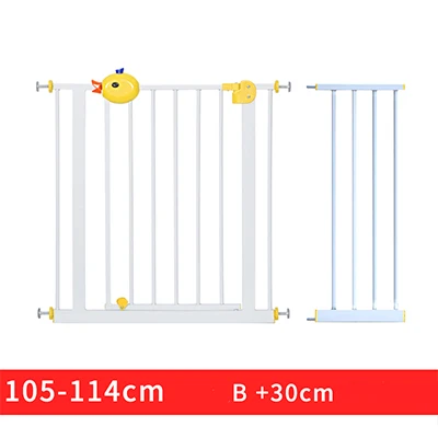 65-130 см Детская безопасность забор двери Детские лестничные перила изоляция двери бар pet забор без ударов - Цвет: 105-114 cm