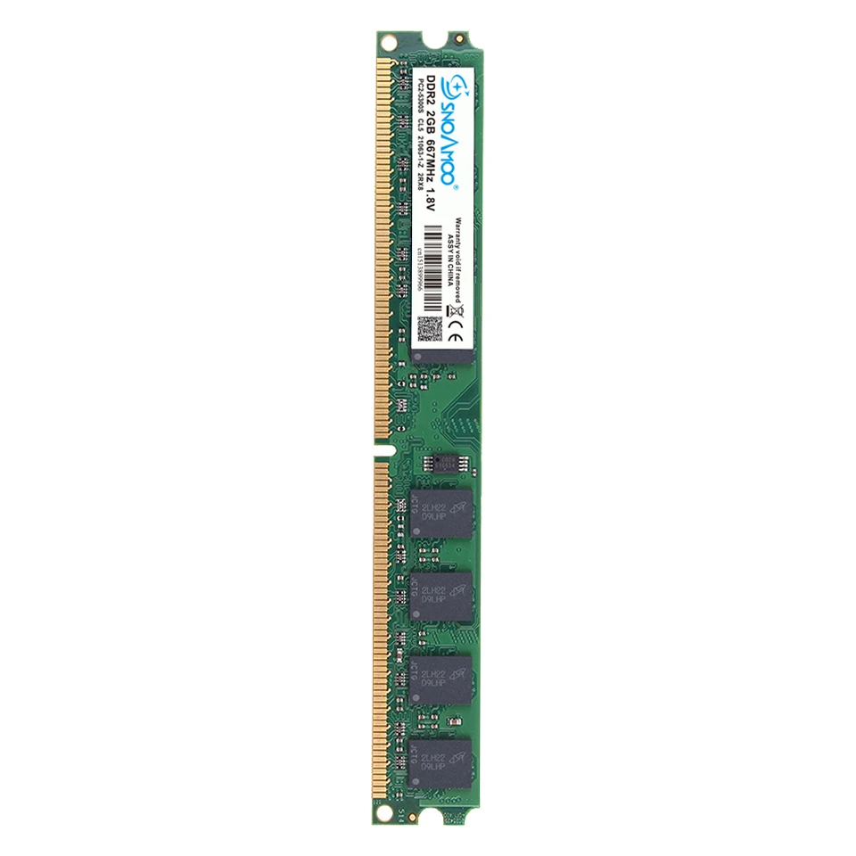 SNOAMOO Новый DDR2 2 ГБ 800 МГц 667 PC2 5300 памяти 6400 240 Pin неecc память для настольного ПК