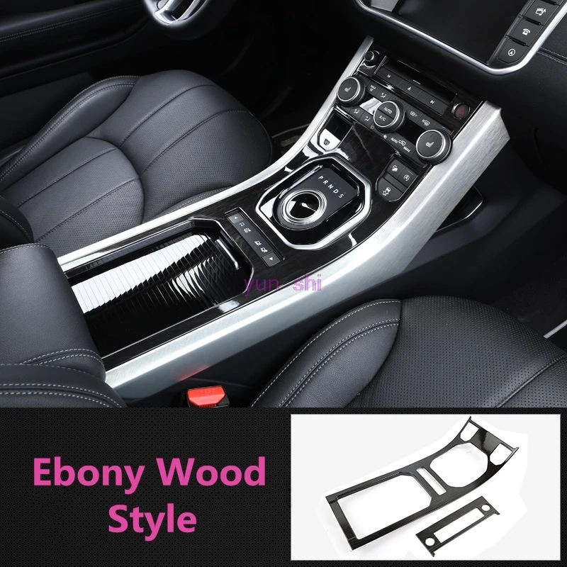 

Ebony Wood Style Car Center Console Decoration Gear Panel Trim Cover Car-styling For 2012-17 Range Rover Evoque Accessories