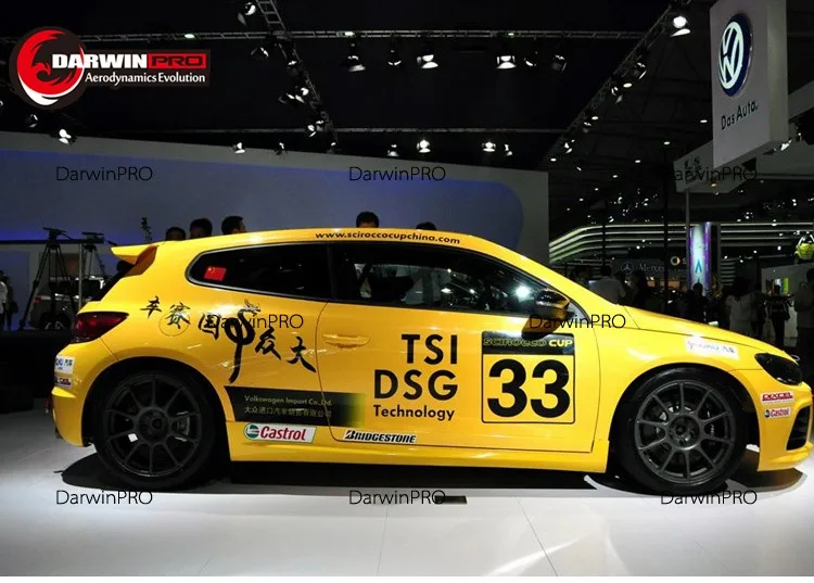 Scirocco FRP серая грунтовка задняя Крока крыши спойлер крыло для Volkswagen Scirocco Non-R 2008