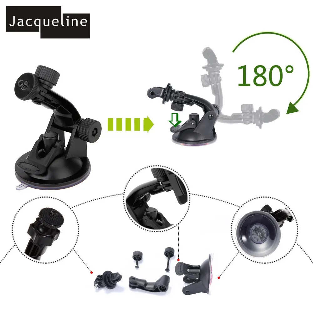 Conjunto de accesorios para go pro hero 6 5 4 3 kit selfie stick monopod para Eken h8r h9r para xiaomi yi caso de EVA - 4