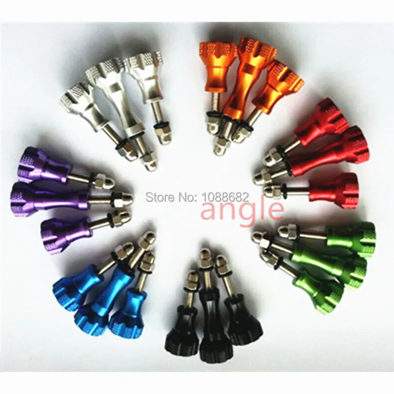 3PcsSet Aluminum Thumb Knob Screw for Mini Camcorder GoPro Hero 4 3 SJ4000 SJ5000 Mount Accessories (23)