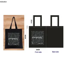 300 шт/партия черная 35 см* 40 см на заказ холщовая Хлопковая сумка для покупок рекламная компания Женские Модные Зеленые Эко зеленые хлопковые сумки