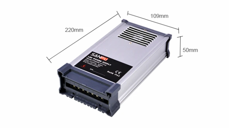 SANPU SMPS 48V импульсный источник питания 400W 8A постоянное напряжение 220V 230V AC-DC преобразователь трансформатора 48VDC светодиодный водонепроницаемый драйвер