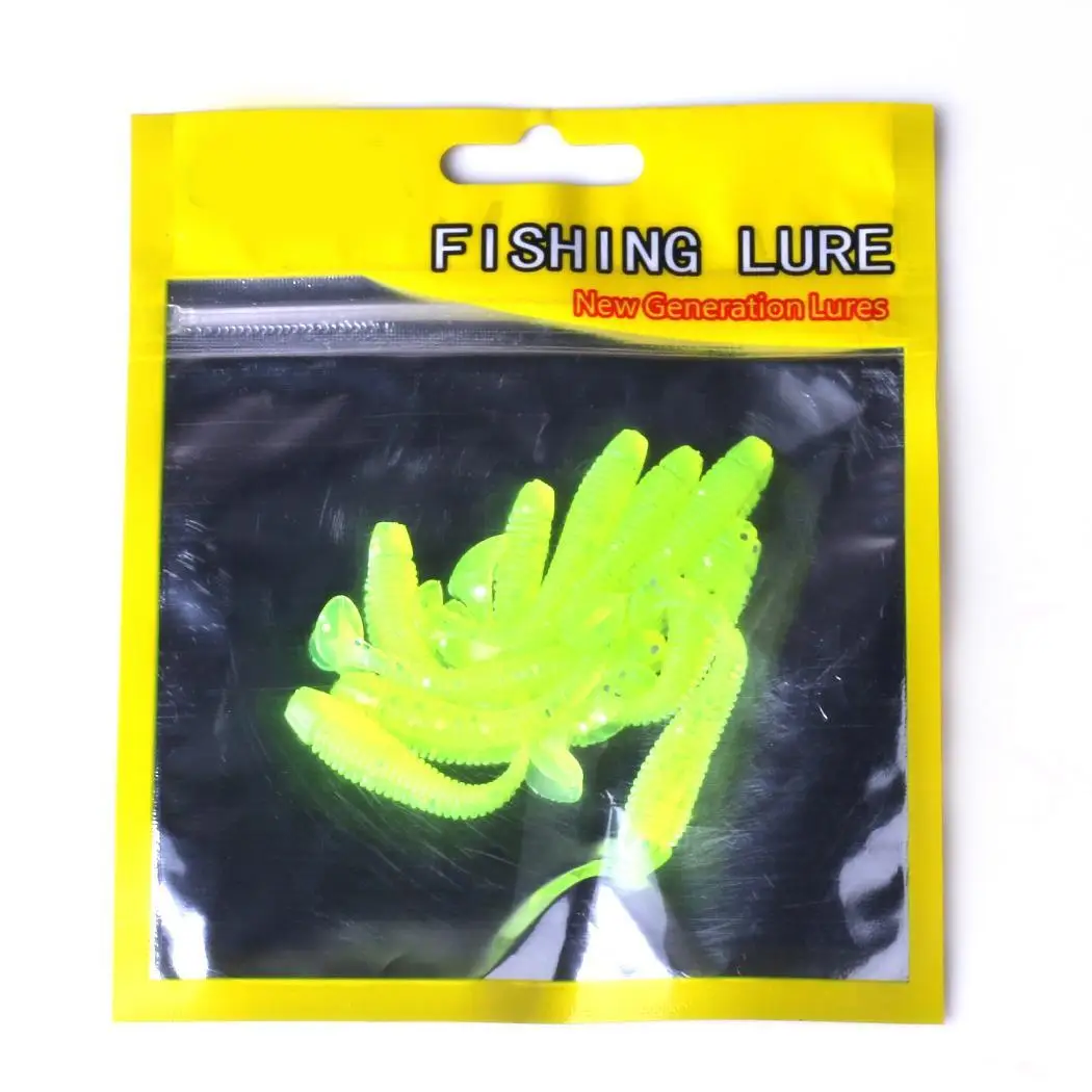 

T-Tail 10pcs/Pack Bass Artificial As Worm lures artificial Bait Fishing Lures Silicone Fishing Soft Picture fishing