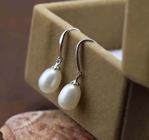 

Fashion Natural Fresh Water Pearl Earrings Drop Earrings Jewelry Girls' Women Female Jewellery
