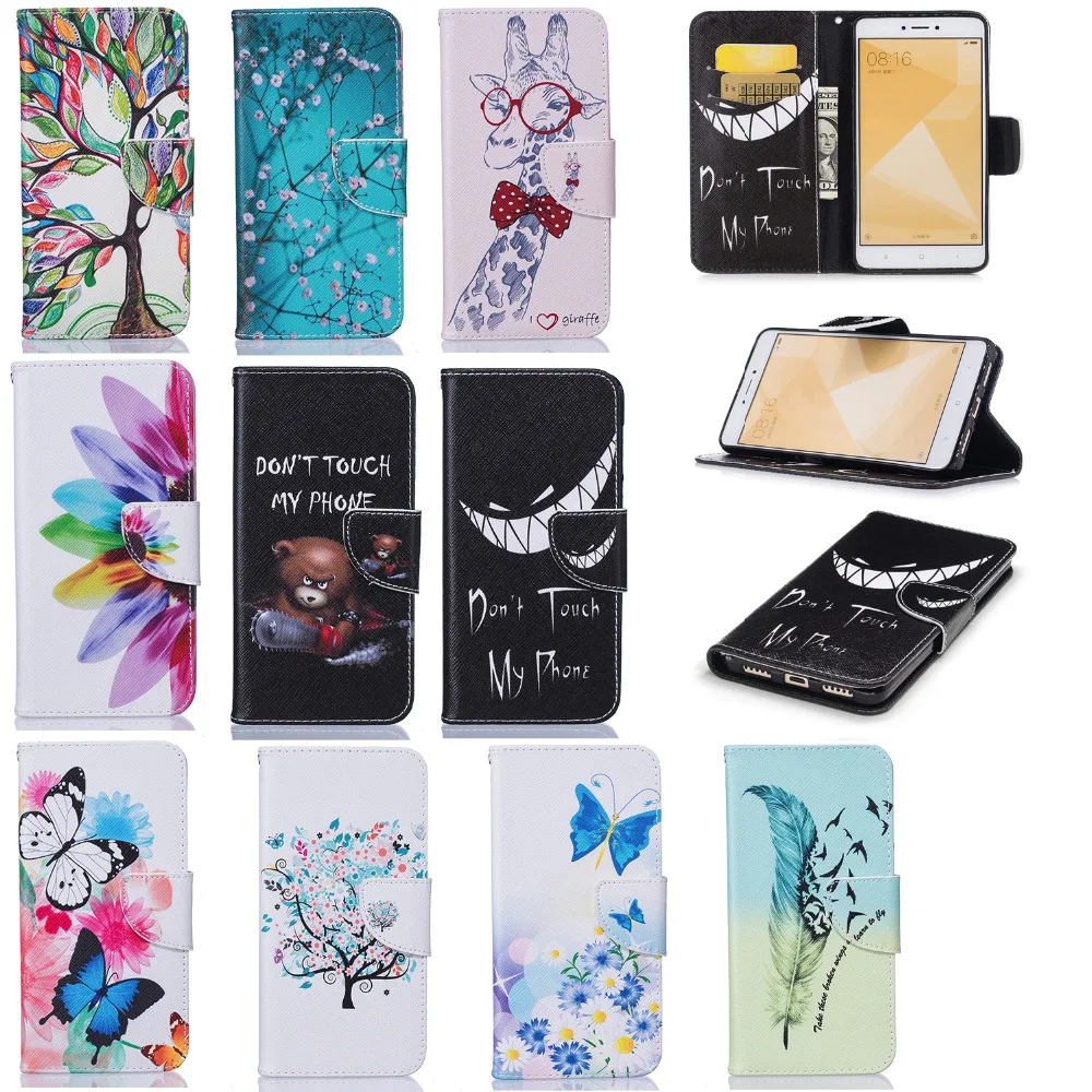 JFWEN For Coque Xiaomi Redmi 4X Case Wallet Flip Leather Phone Cases For Xiaomi Redmi 5 Plus Note 4 5 5A 4X Pro Case Cover Funda