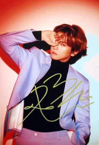 

hand signed EXO BAEK HYUN autographed photo LOVE SHOT 5*7 122018B