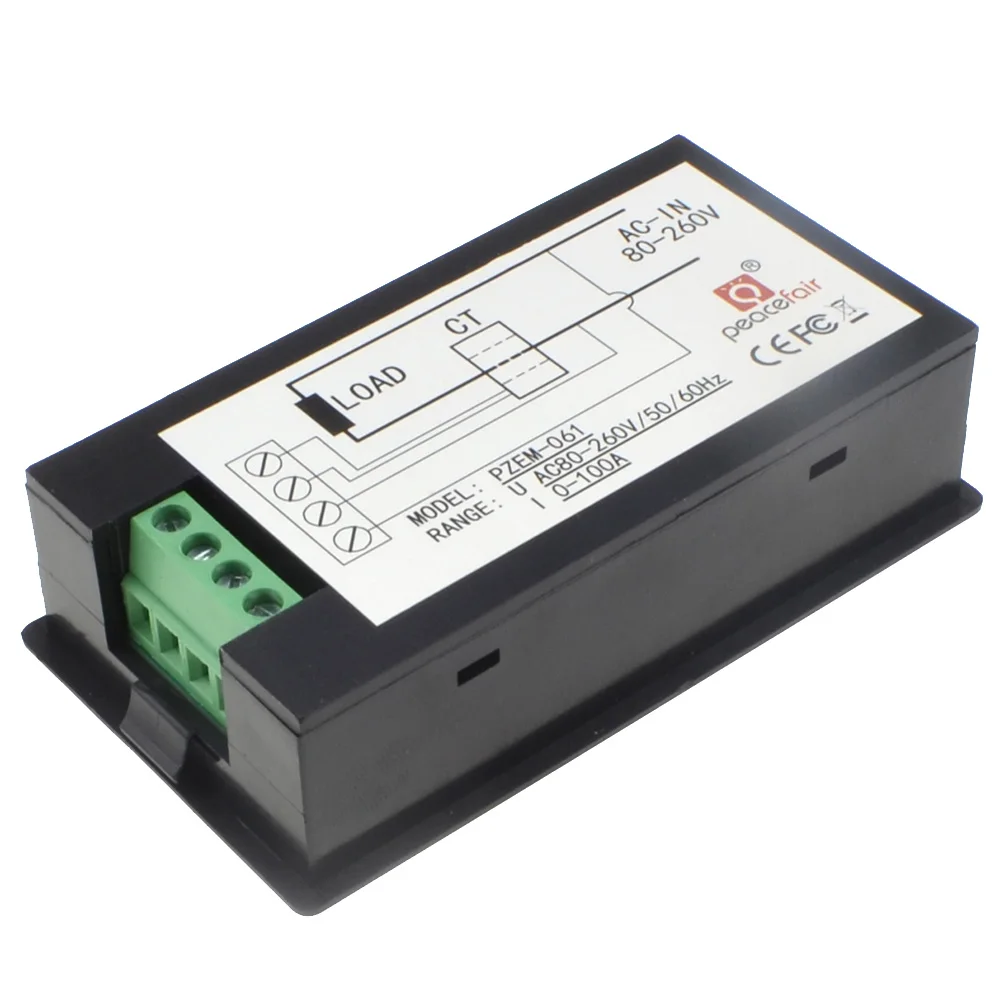 Misuratore Di Energia Digitale Monofase - Voltmetro, Amperometro, Wattmetro Con Display LCD Per 110V/220V - Foto 4