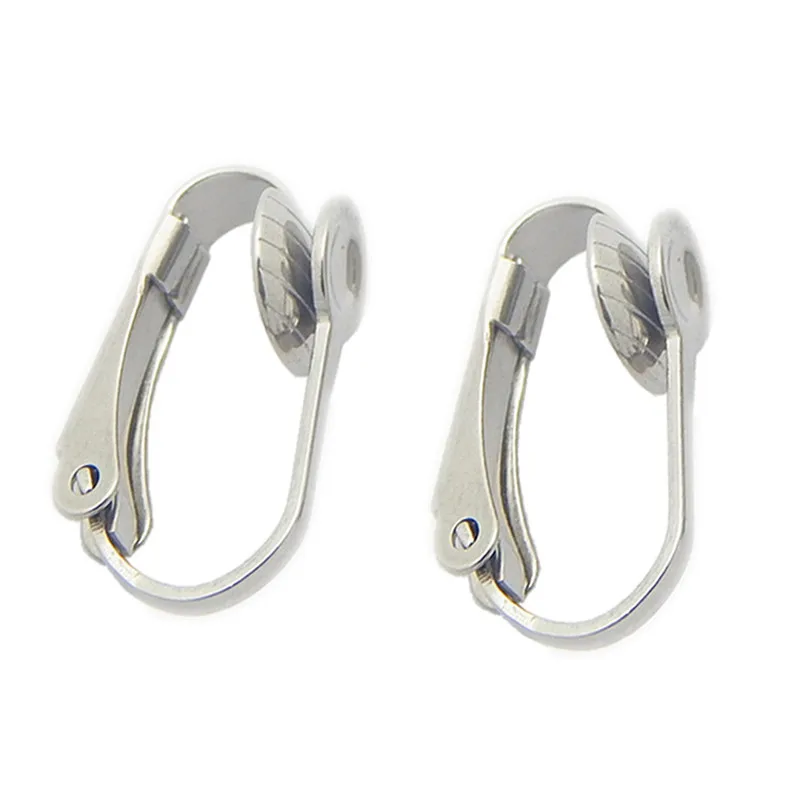 20pcs 10x16mm Earrings Clasps Clasp Stainless Steel French Earring
