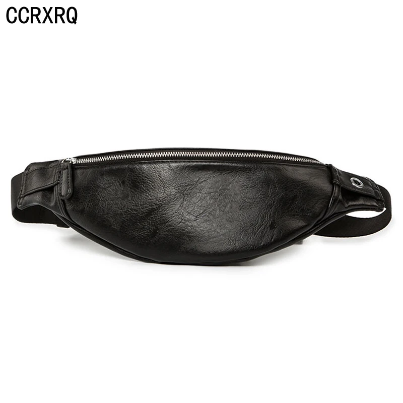 

CCRXRQ Waist Bag Men Handy Belt Bag Brand High-quality PU Leather Fanny Pack Fashion Unisex Waist Pack Waterproof Crossbody Bags