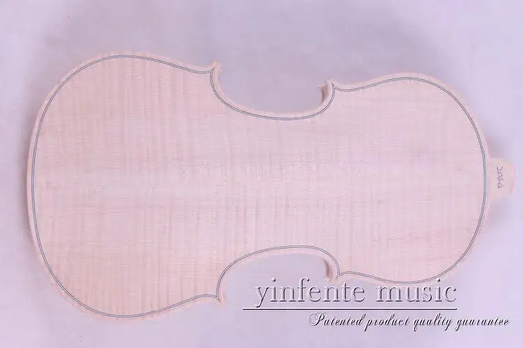

1 pcs New unfinished violin White Violin one piece flame maple Back 4/4 2044#