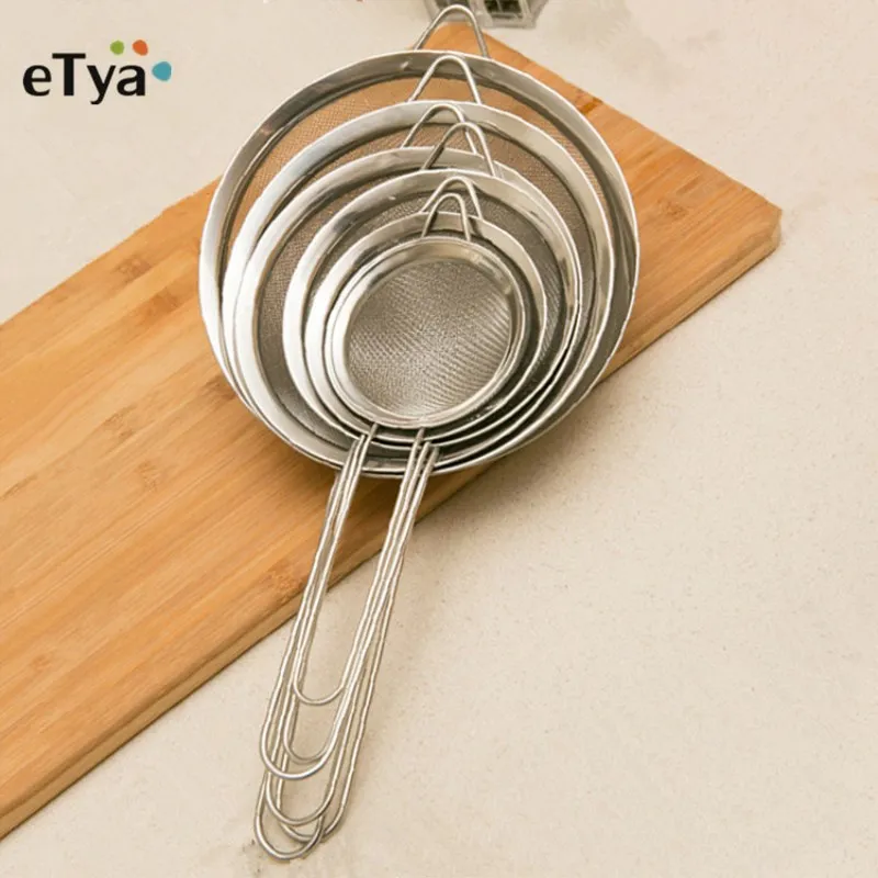 1pc Stainless Steel Wire Fine Mesh Oil Strainer High Quality Flour Sifter Sieve Colanders DIY household Tool Kitchen Accessories 1pc Stainless Steel Wire Fine Mesh Oil Strainer High Quality Flour Sifter Sieve Colanders DIY household Tool Kitchen Accessories