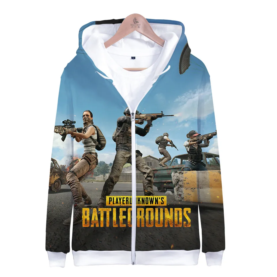 

PUBG Games 3d hoodies fashion men women zipper Player unknown's Battlegrounds 3d print hoodie sweatshirt PUBG Jacket clothes