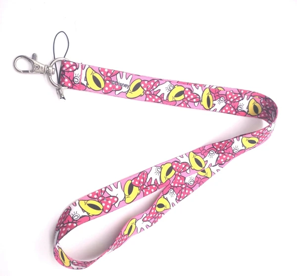  10 pcs/20pcs Minnie Neck Strap Lanyards Card Holders Bank Neck Strap Card Bus ID Holders Rope Key C